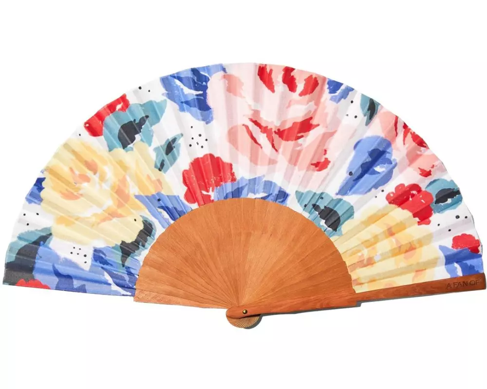 AFO - A FAN OF Handfächer- Fresh Roses 42 cm