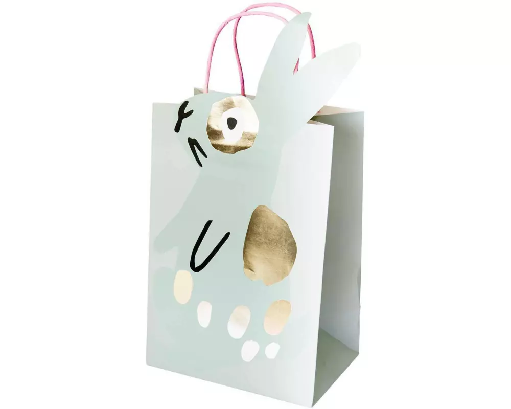 Rico Design Geschenktasche Hase, Gold/Mint