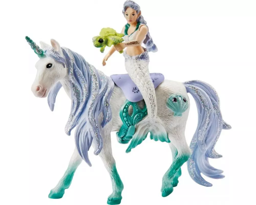 Schleich Spielzeugfigur bayala Meerjungfrau auf Meereseinhorn