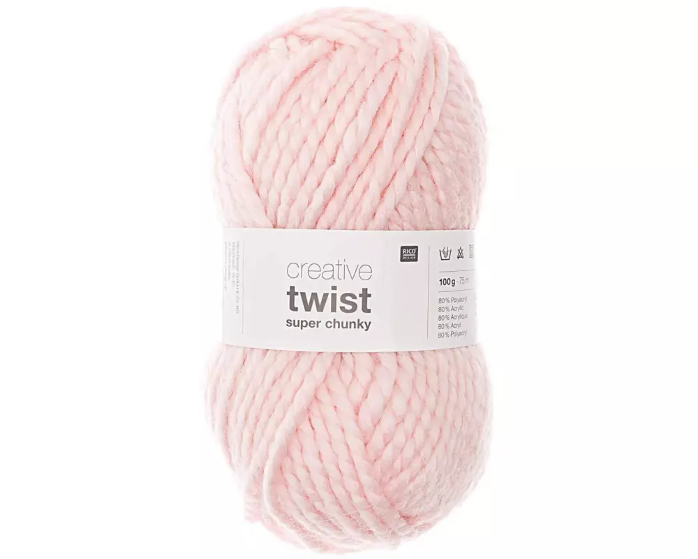 Rico Design Wolle Creative Twist Super Chunky 100 g Hellrosa