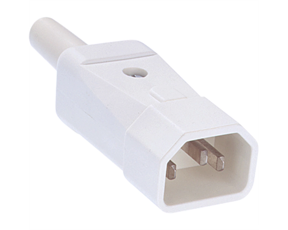 BACHMANN Kaltgerätestecker Typ 749 70°C, weiß