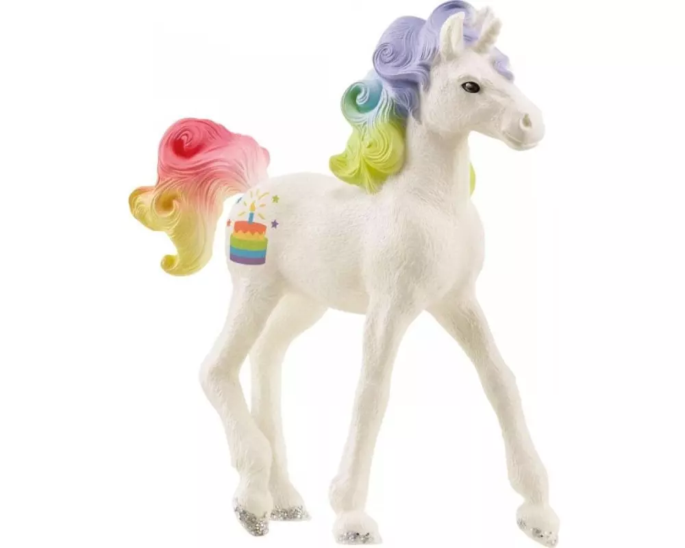 Schleich Spielzeugfigur bayala Sammeleinhorn Regenbogentorte