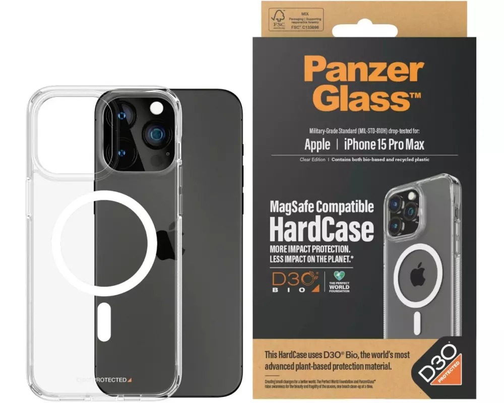 Panzerglass Back Cover Hard Case MagSafe iPhone 15 Pro Max