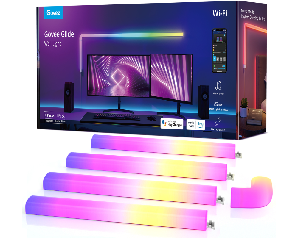 GOVEE Glide Wall Light B6062 (4+1) 4+1 Stück