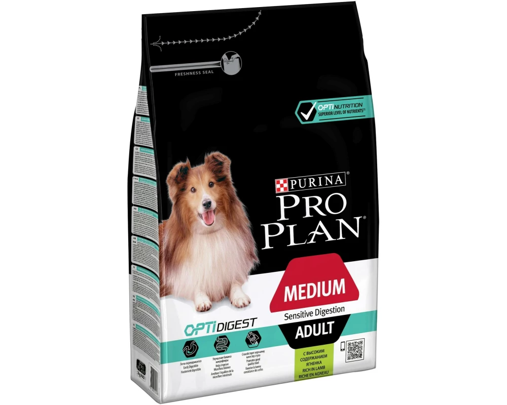 Purina Pro Plan Trockenfutter M Adult Sensitive Digestion Lamm, 3 kg