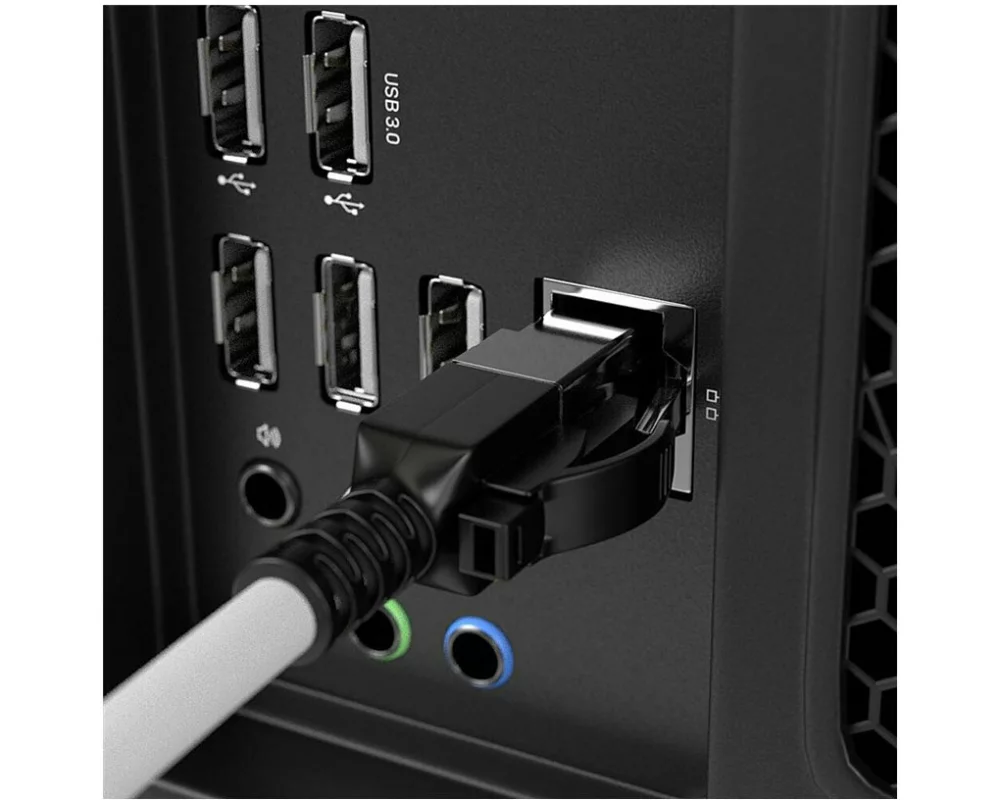 LINDY 2m Cat.6A, S/FTP, Security Network Cable, Grey