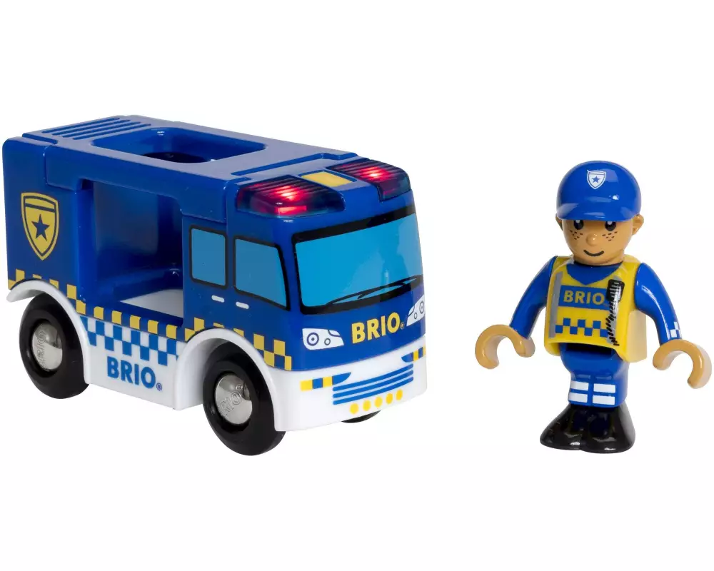 BRIO Eisenbahn Polizeiwagen Light & Sound