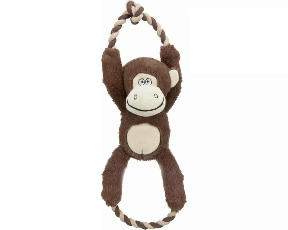 Trixie Hunde-Spielzeug Affe, 40 cm, Braun