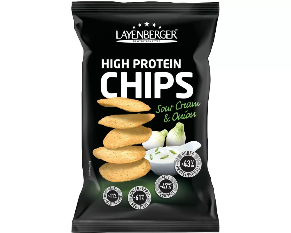 Layenberger Chips High-Protein Sour Cream & Onion 75 g