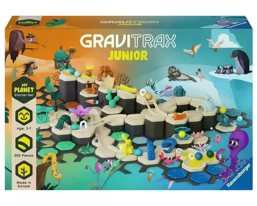 Ravensburger Kugelbahn GraviTrax Junior Starter-Set XXL Planet