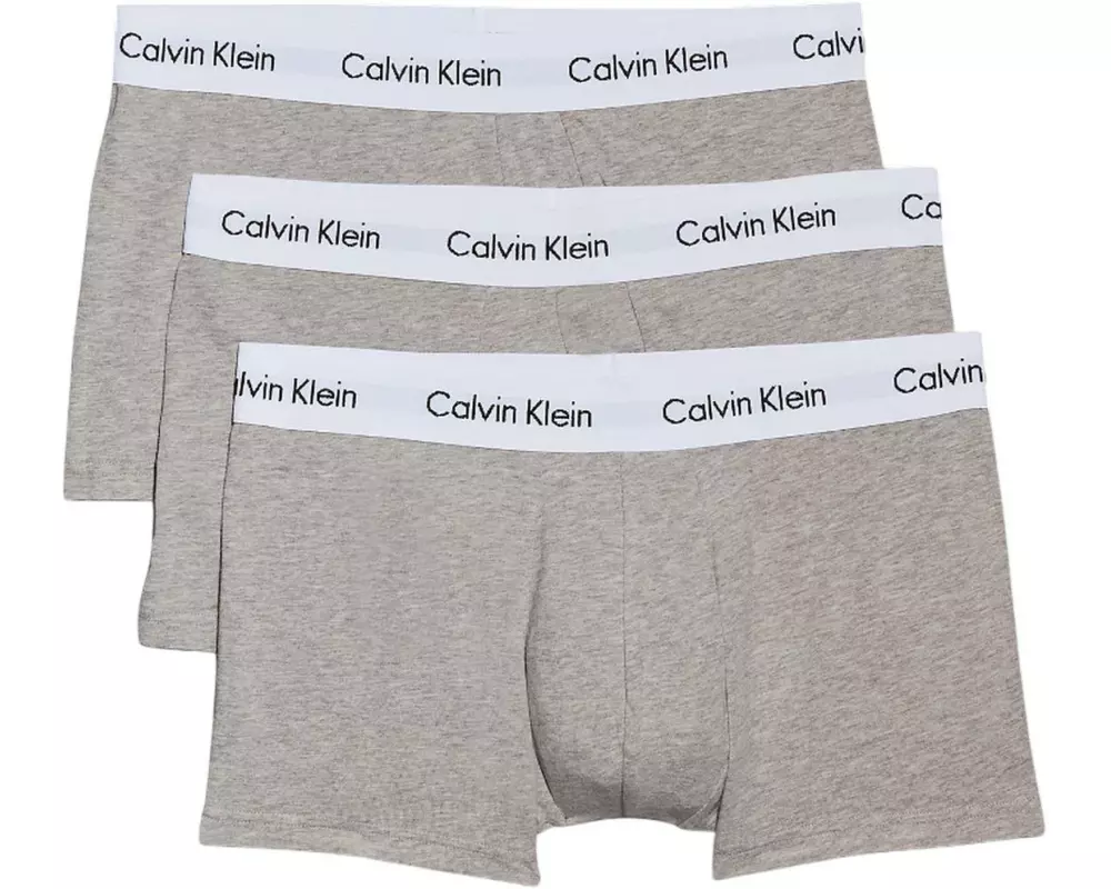 Calvin Klein Wäsche 3P Low Rise Trunk Grau, L