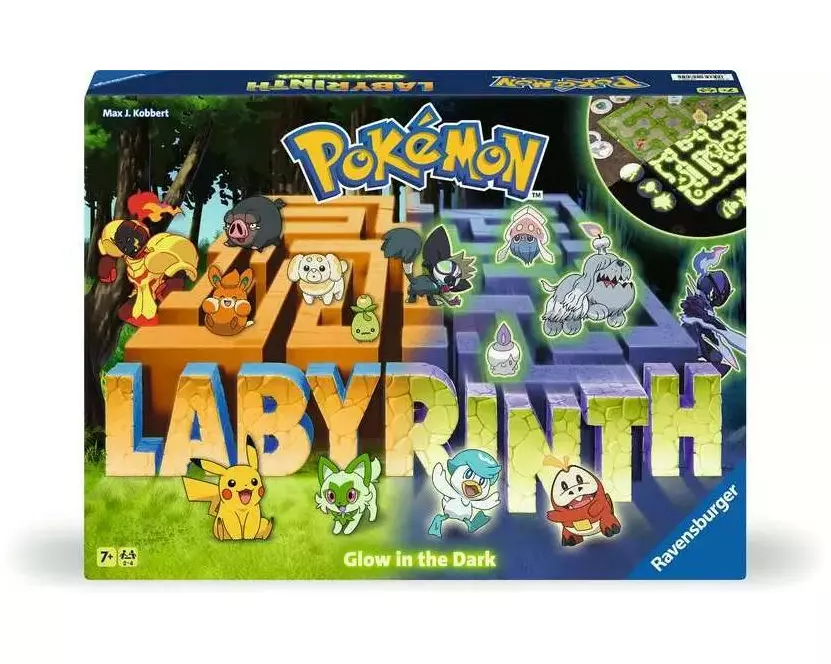 Ravensburger Familienspiel Pokémon Labyrinth Glow in the Dark