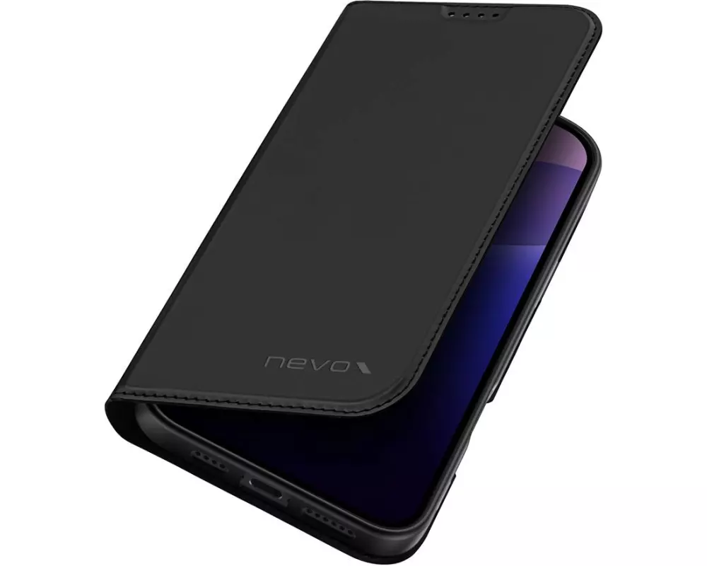 Nevox Book Cover Vario Series iPhone 16 Pro Max Schwarz