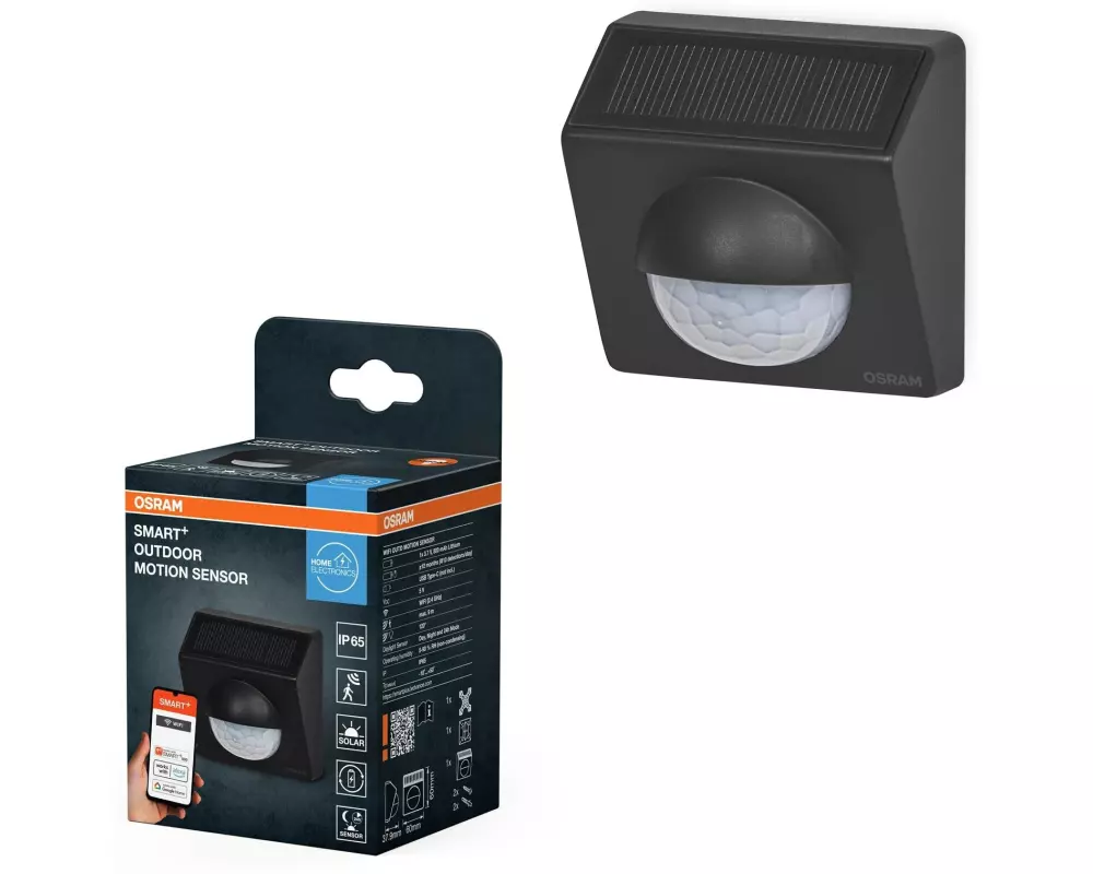 OSRAM Smart+ WIFI outdoor motion Sensor Schwarz