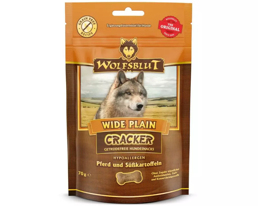 Wolfsblut Snack Cracker Wide Plain, 70g