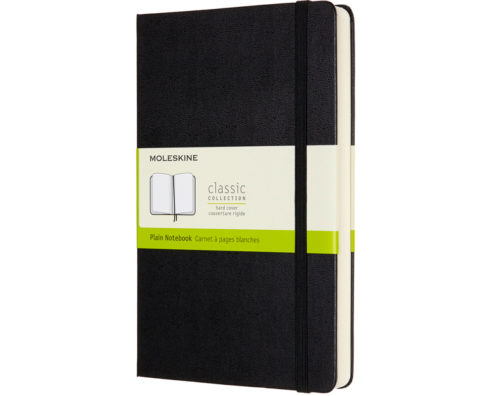 MOLESKINE Notizbuch HC L/A5 628028 blanko, schwarz, 400 Seiten
