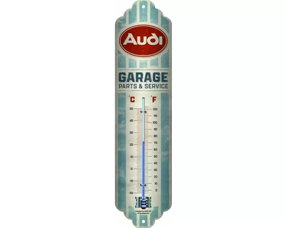 Nostalgic Art Thermometer Audi Garage 6.5 x 28 cm