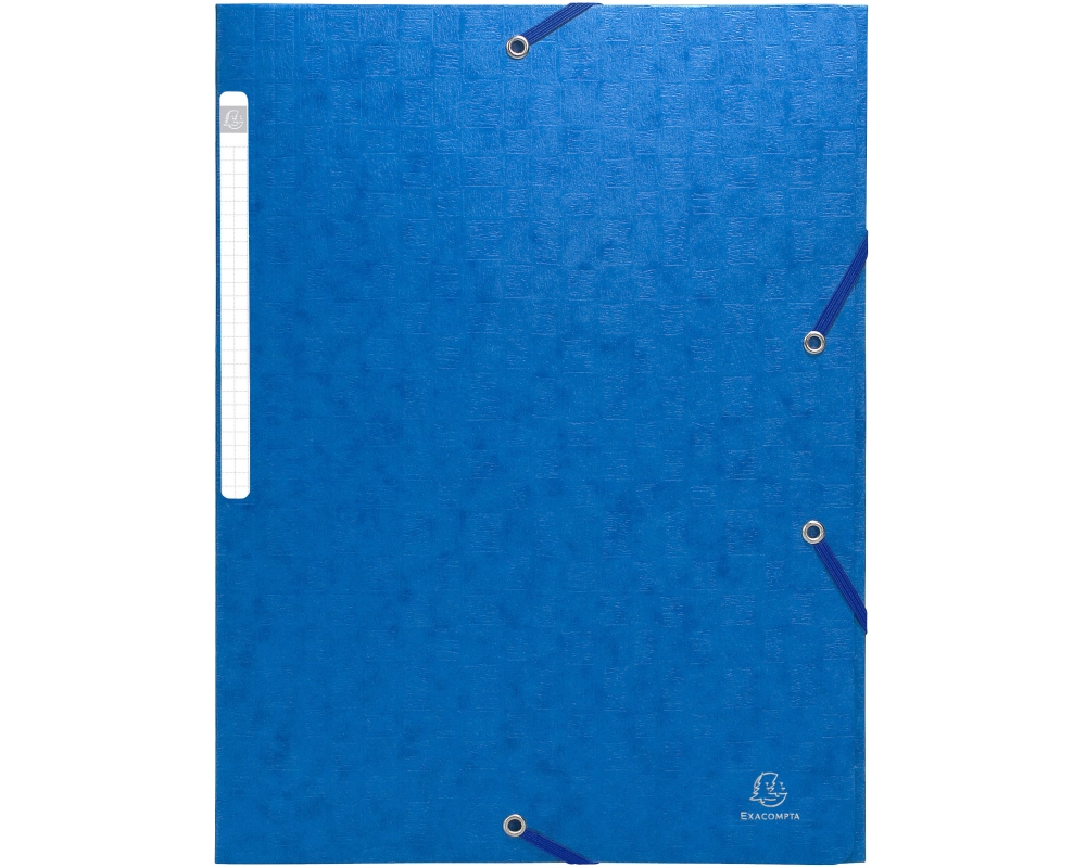 EXACOMPTA Sammelmappe mit Gummizug A4 55752E blau 3 Klappen