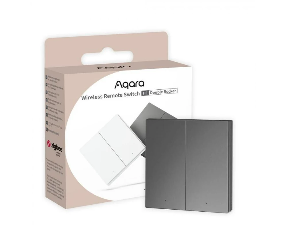 Aqara Kabelloser Funkschalter H1 HomeKit DBL GRY Grau