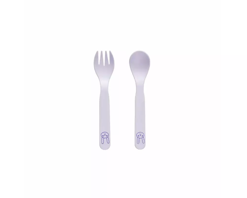 OYOY Kinderbesteckset Pullo 2-er Set, Lavendel