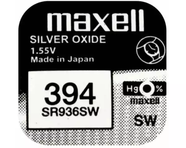 Maxell Europe LTD. Knopfzelle 394 SR936SW , 10 Stück