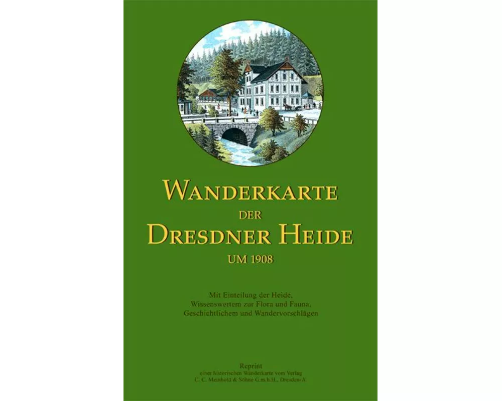 Wanderkarte der Dresdner Heide um 1908