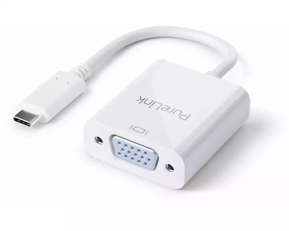 PureLink Adapter IS220 USB Type-C - VGA, Weiss