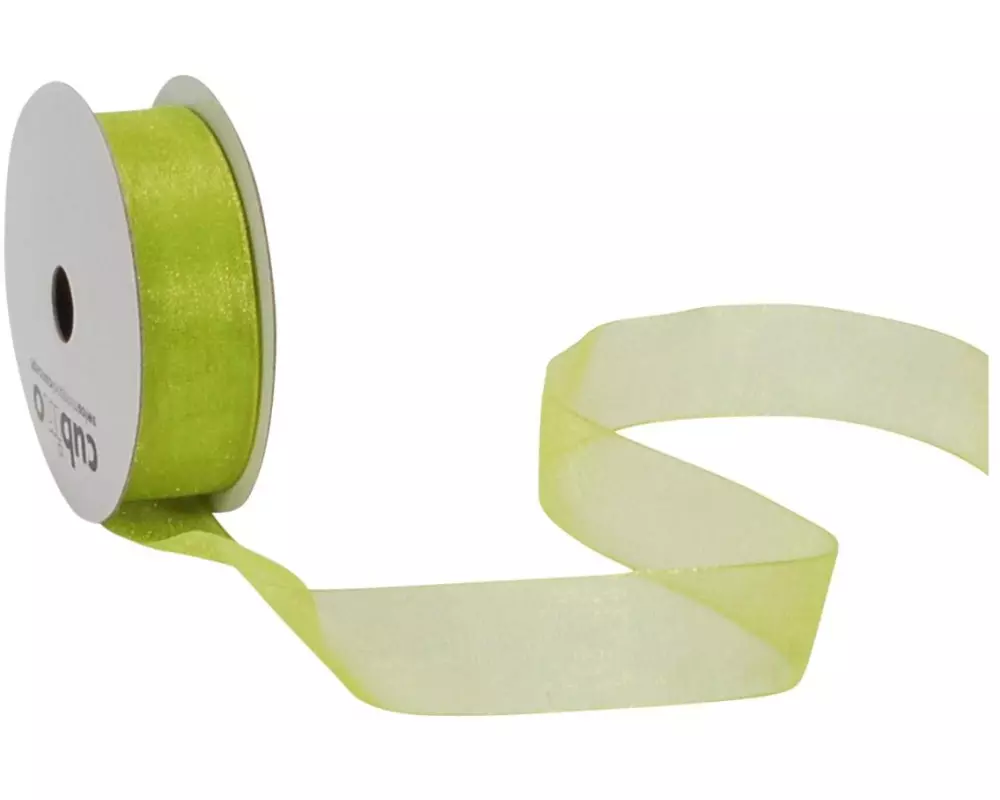 Spyk Organzaband Organsa 15 mm x 8 m, Hellgrün
