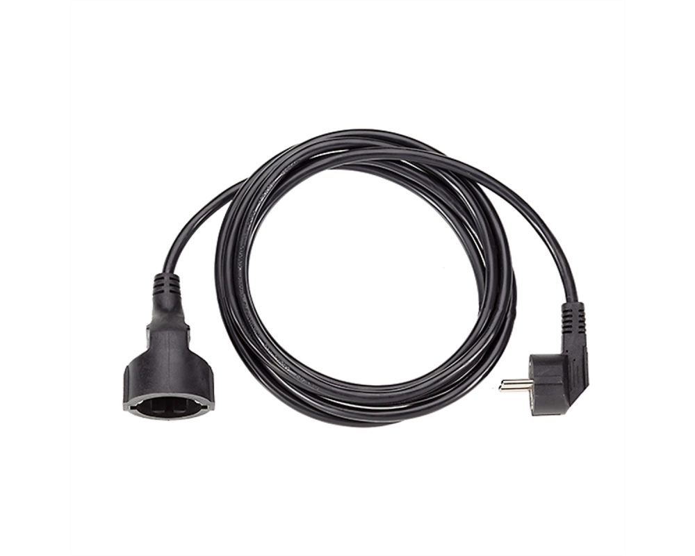 BACHMANN Extension cable, Schutzkontakt 230V 2m schwarz