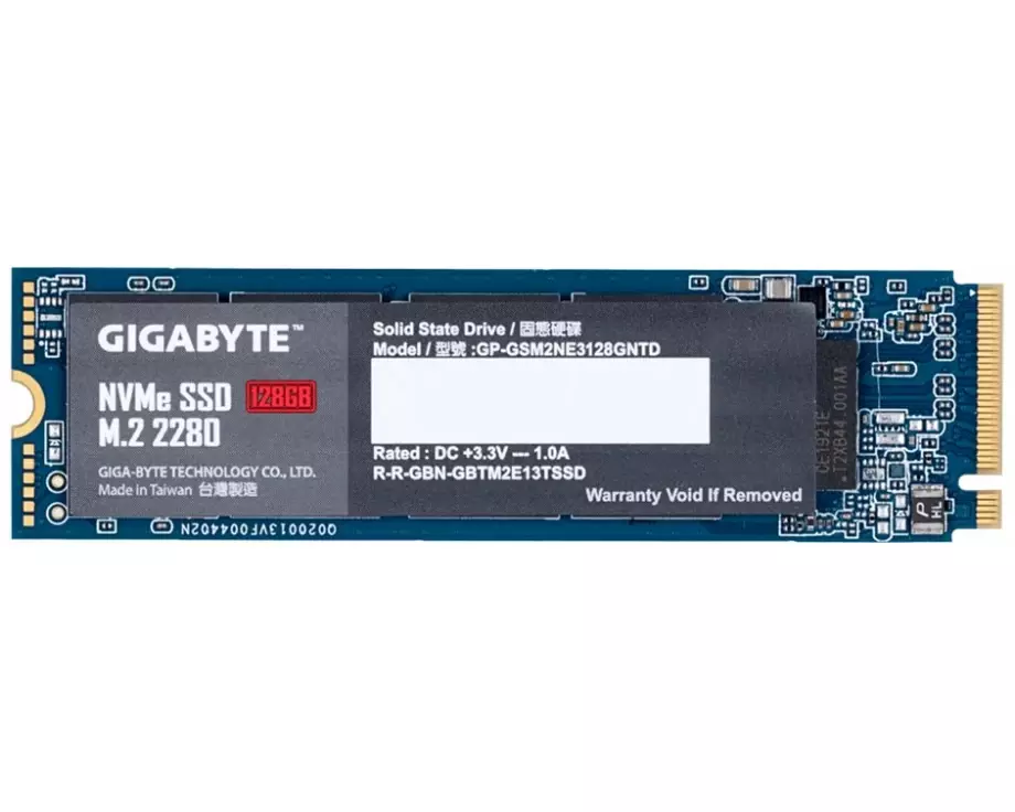 GIGABYTE NVMe SSD 128GB