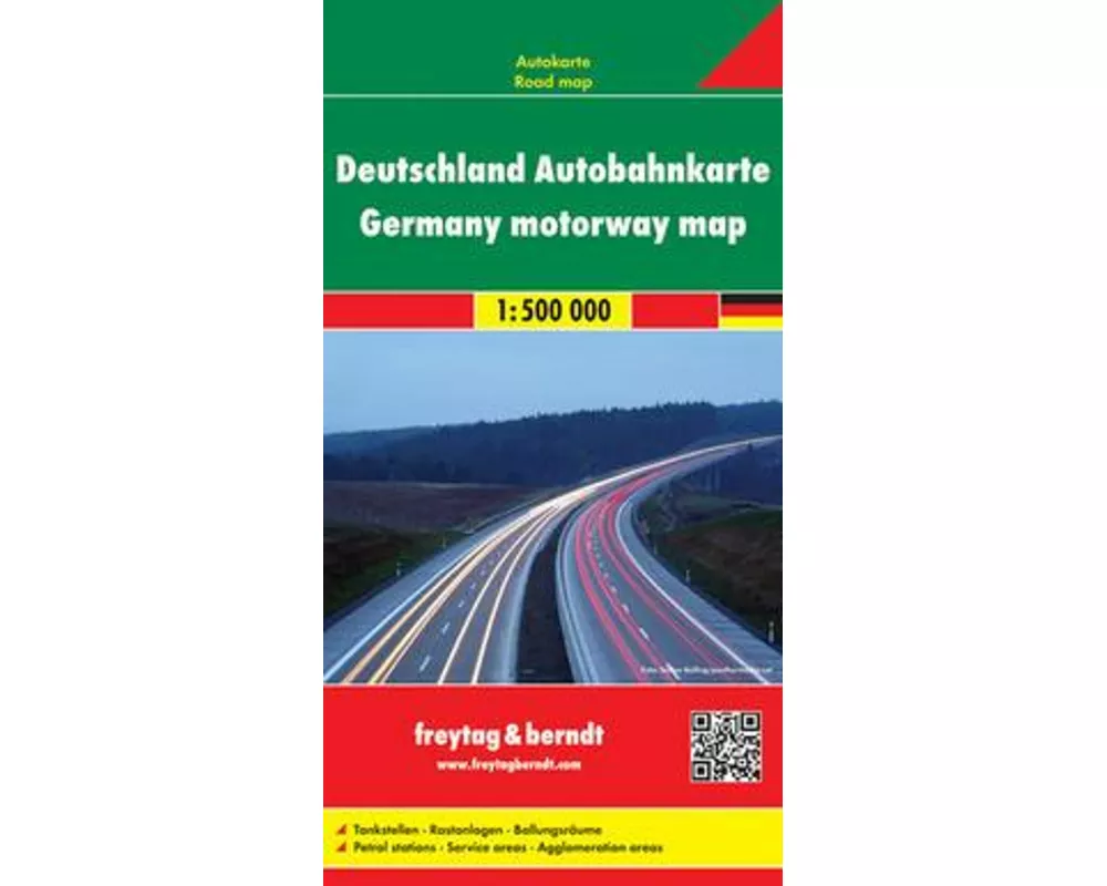 Deutschland, Autobahnkarte 1:500.000