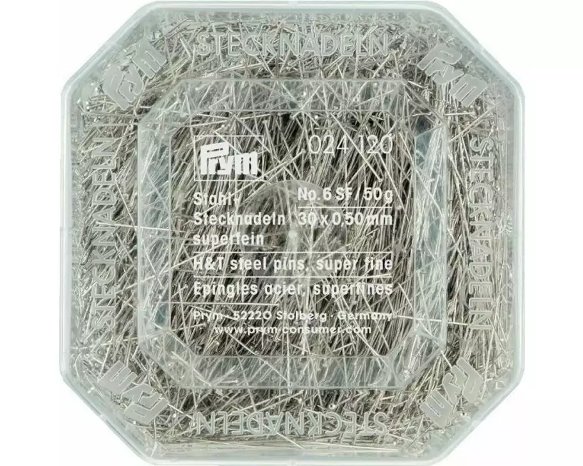 Prym Stecknadel Silber, 0.50 x 30 mm