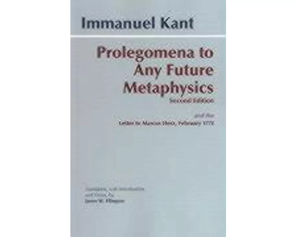 Prolegomena to Any Future Metaphysics