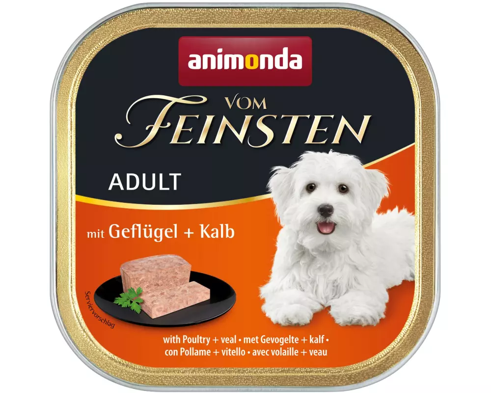 animonda Nassfutter vom Feinsten Geflügel & Kalb, 150 g