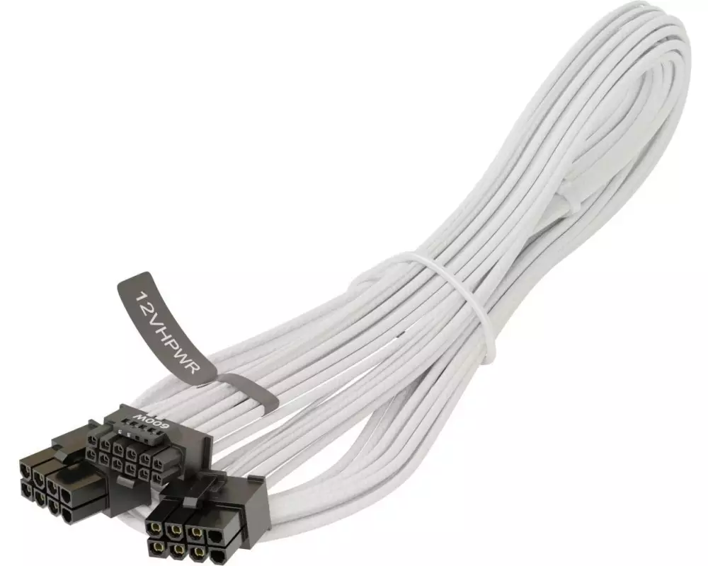 Seasonic 12VHPWR Adapterkabel 75 cm, Weiss