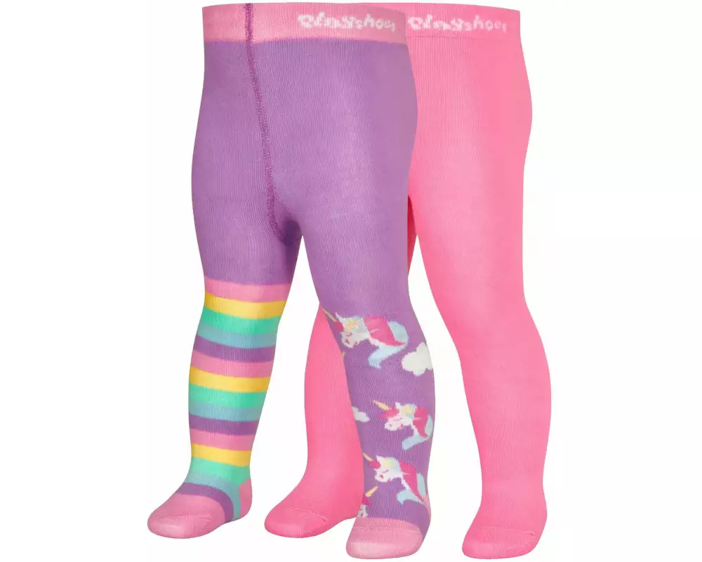 Playshoes Strumpfhosen Einhorn 2er Set Gr. 110/116