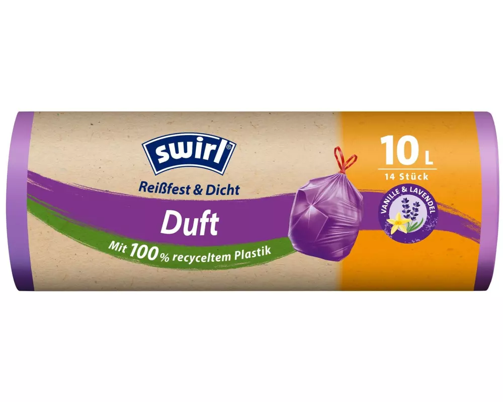 Swirl Müllbeutel Lavendel-Vanille 10 l, 14 Stück
