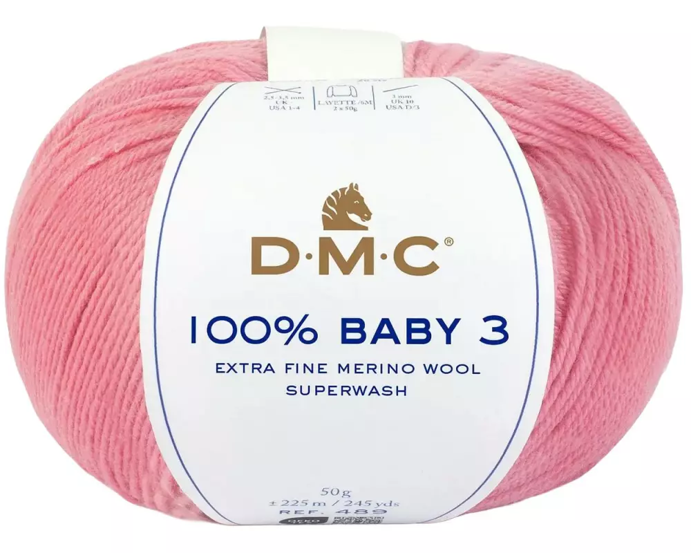 DMC Wolle 100% Baby 3 Babyrosa