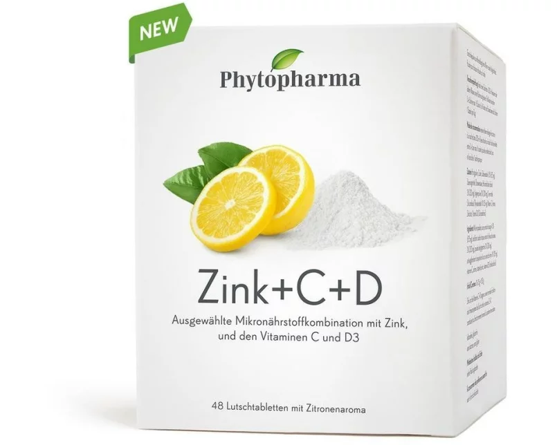 Phytopharma Zink + C + D 48 Lutschtabletten