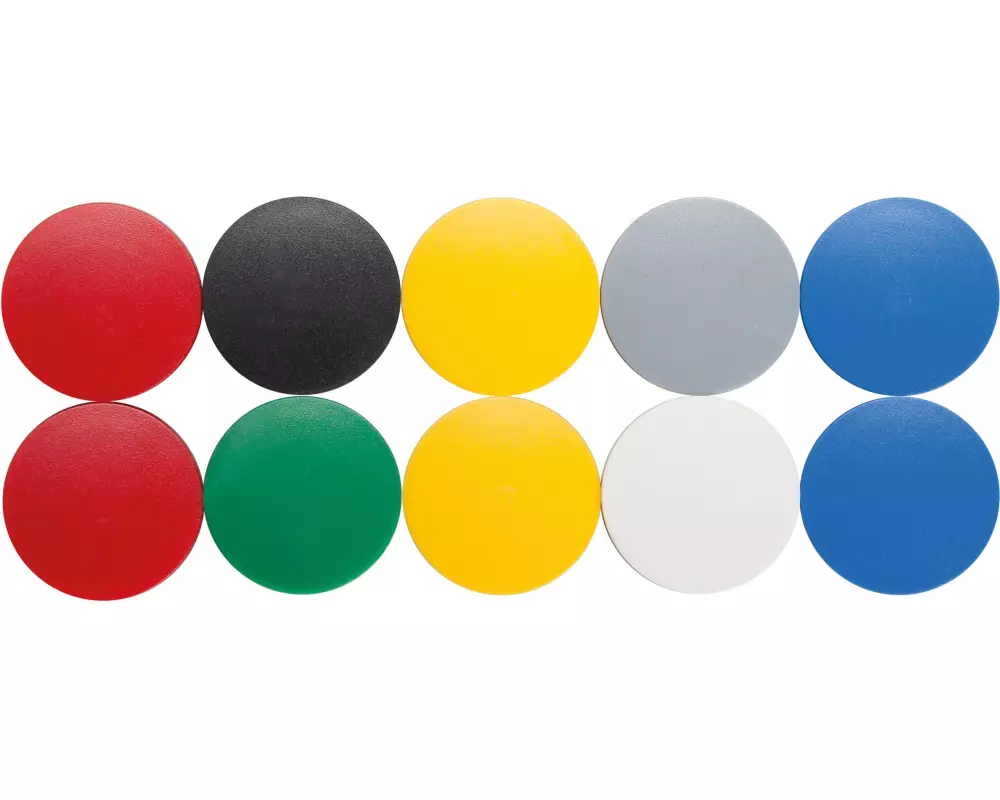 Maul Haftmagnet Solid Ø 38 mm, 2500 g, farbig sortiert, 10 Stück
