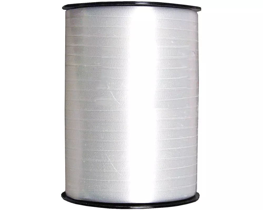 GOLDINA Geschenkband 0.5 cm x 500 m, Weiss