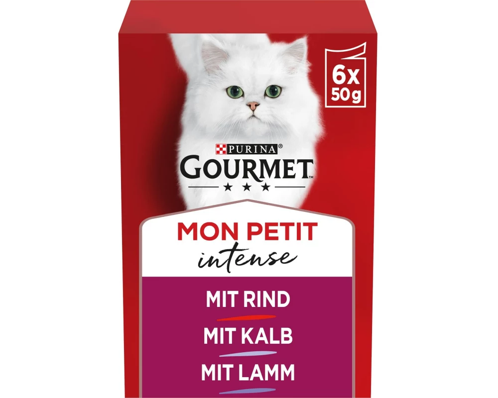 Purina Gourmet Nassfutter Mon Petit Intense Fleisch 6 x 50 g