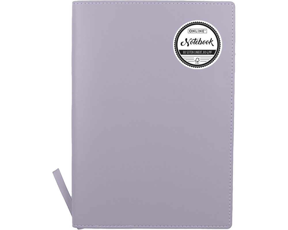ONLINE Notizbuch Soft Cover A5 16006 lilac, liniert 80 Blatt