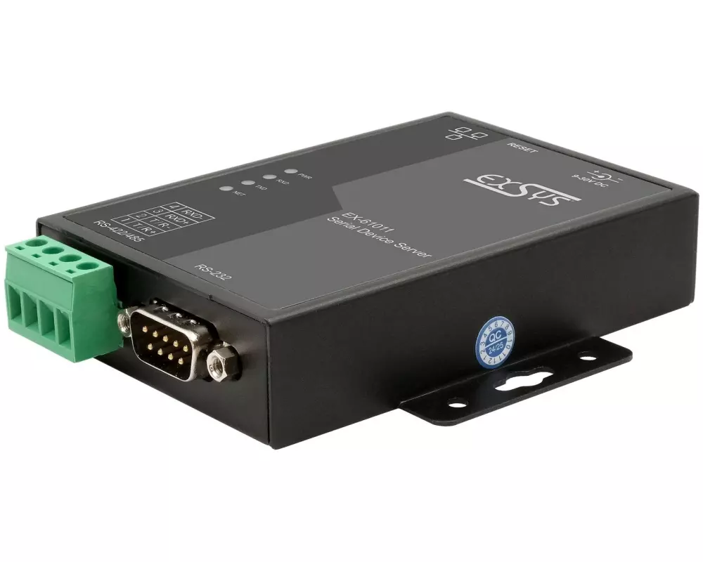 Exsys Serieller Geräteserver EX-61011 1-Port-RS-232/422/485