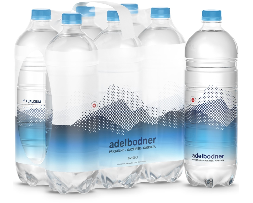 ADELBODNER mit Kohlensäure 100054 100 cl, 6 Stk.