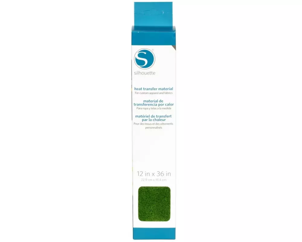 Silhouette Aufbügelfolie 30.5 cm x 91.4 cm Hellgrün, beflockt