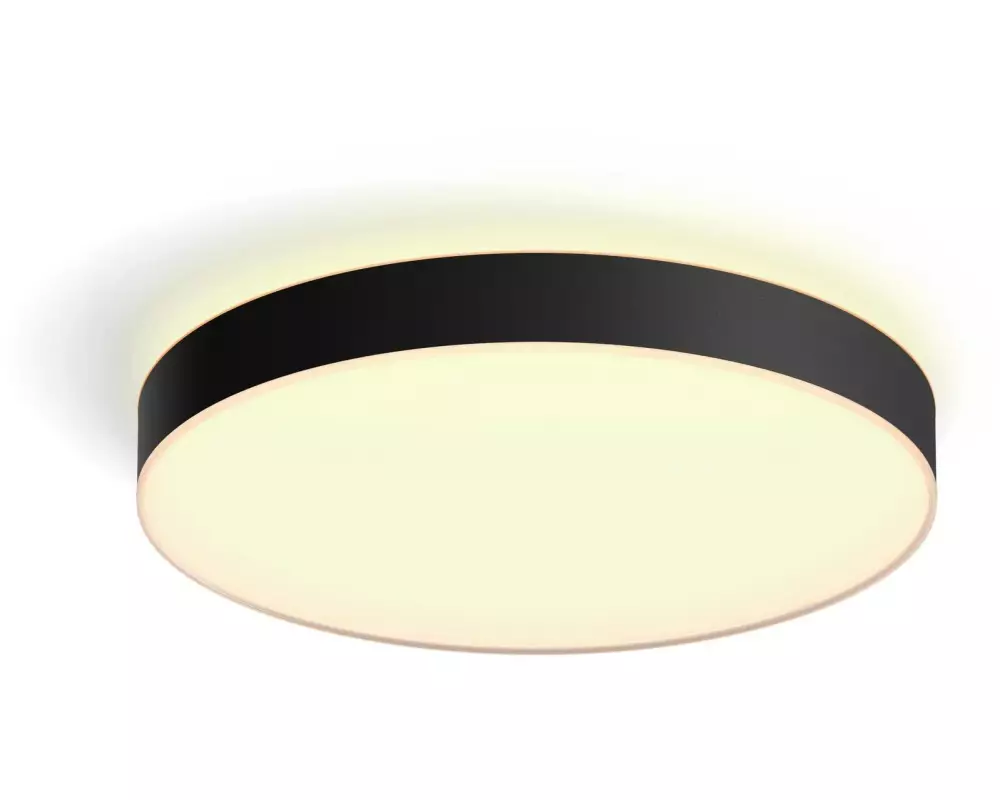 Philips Hue White Amb. Enrave Deckenleuchte XL schwarz 6500 lm + Dimmer