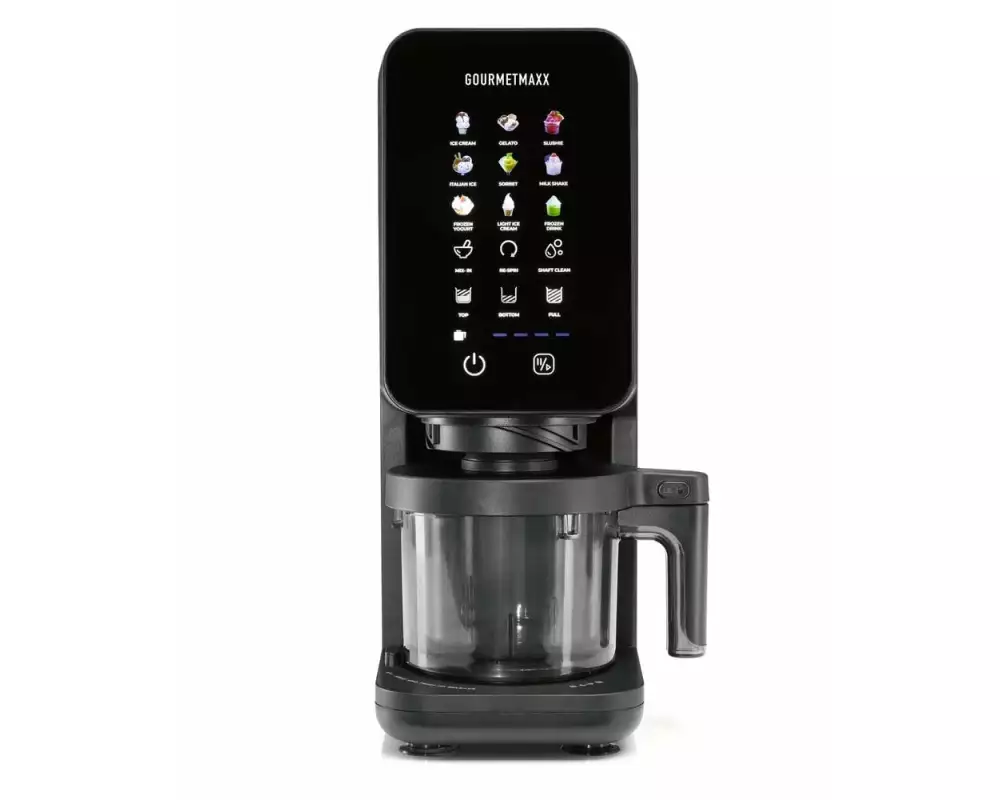 GOURMETmaxx Glacemaschine 0.86 l, Schwarz
