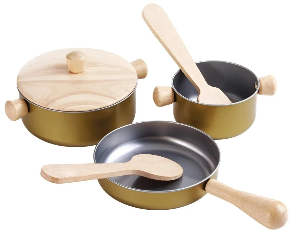 Plantoys Pfannenset aus Holz