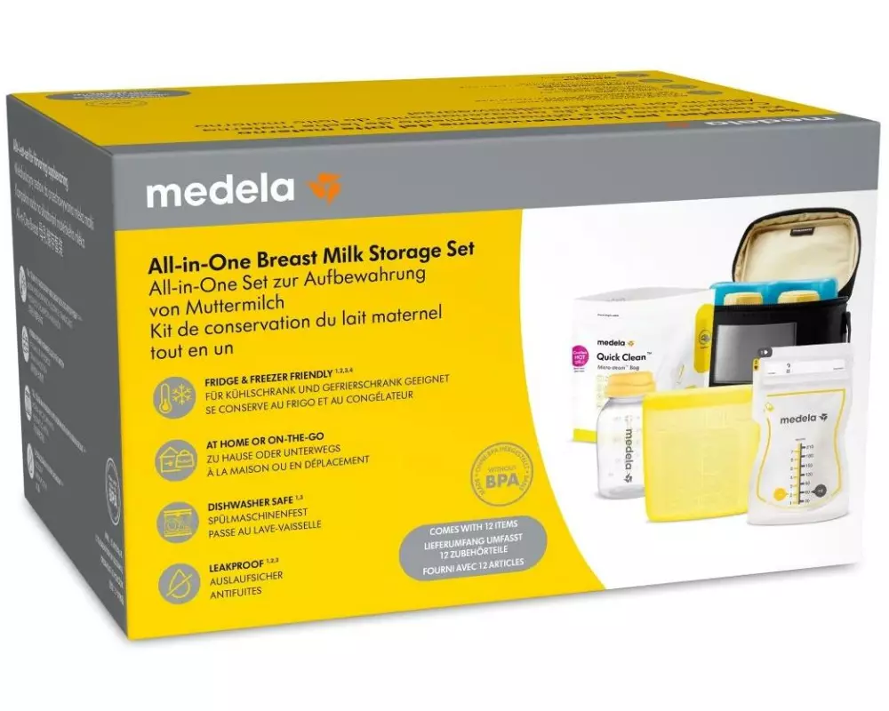 MEDELA Kühltasche Cooling Purse 4 Muttermilchflaschen